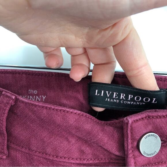 Liverpool Jeans Womens 10 The Skinny in Burnt Red - Picture 5 of 9